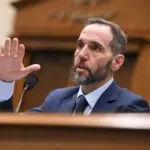 WASHINGTON^ DC – JANUARY 22^ 2026: Former U.S. special counsel Jack Smith testifies before the House Judiciary Committee in the Rayburn House Office Building on Capitol Hill.