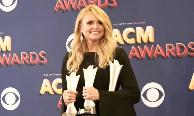 Miranda Lambert at the 53rd Annual Academy of Country Music Awards on April 15^ 2018 at the MGM Grand Arena in Las Vegas^ Nevada.