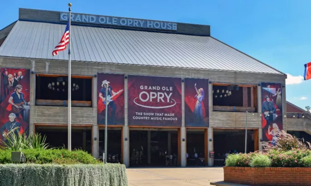 The Grand Ole Opry House^ a world famous concert hall dedicated to honoring country music and its history. Nashville^ TN^ USA
