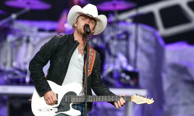 Justin Moore performs onstage at the 2015 FarmBorough Festival - Day 2 at Randall's Island on June 27^ 2015 in New York City.