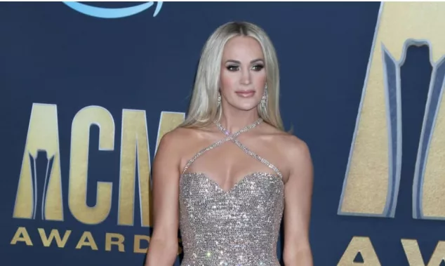 Carrie Underwood at the 2022 Academy of Country Music Awards Arrivals at Allegient Stadium on March 7^ 2022 in Las Vegas^ NV