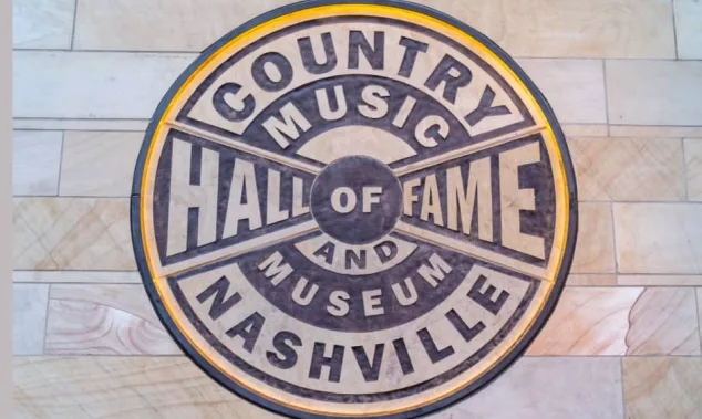 Logo and sign for Country Music Hall of Fame and Museum; Nashville Tennessee