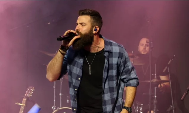 Jordan Davis performs at CMT's RAMJAM on June 3^ 2019 at TopGolf in Nashville^ Tennessee.