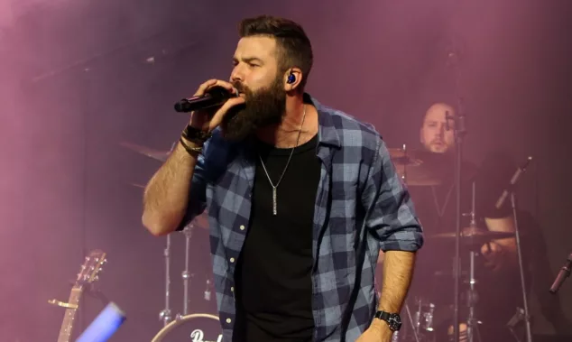 Jordan Davis performs at CMT's RAMJAM on June 3^ 2019 at TopGolf in Nashville^ Tennessee.