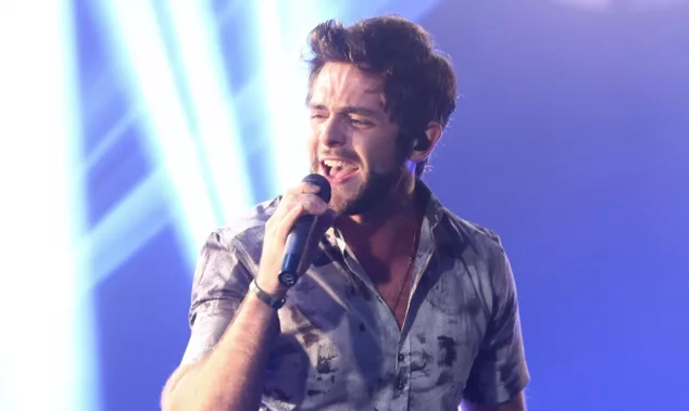 Country music artist Thomas Rhett performs at the iHeartRadio Album Release Party with Thomas Rhett on September 28^ 2015 at the iHeartRadio Theater in New York City.