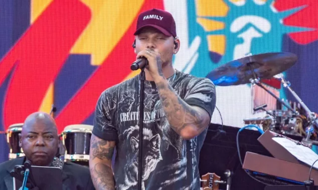 Kane Brown performs during the "We Love NYC: The Homecoming Concert" at the Great Lawn in Central Park on August 21^ 2021 in New York City.