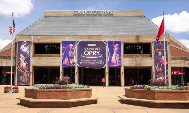 Front of the Grand Ole Opry House in Nashville^ Tennessee on July 7th^ 2016.