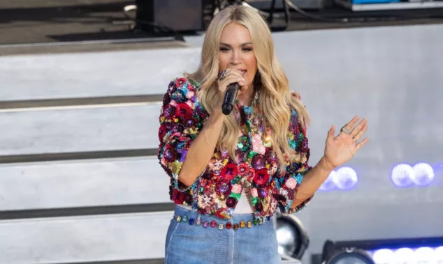 Carrie Underwood performs during GMA concert at Central Park in New York on August 2^ 2024