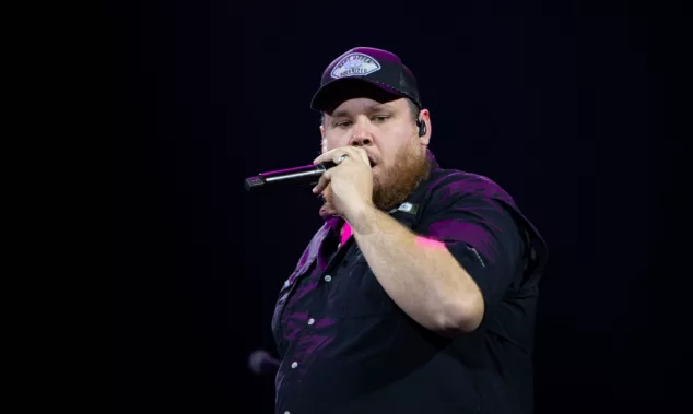 Luke Combs performs live at ao arena manchester uk. Manchester^ United Kingdom^ 17th october 2023