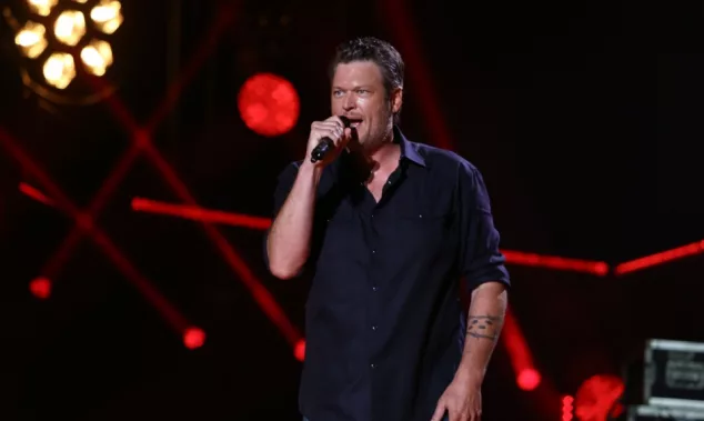 Country singer Blake Shelton performs in concert during the 2017 CMA Music Festival on June 9^ 2017 at Nissan Stadium in Nashville^ Tennessee.