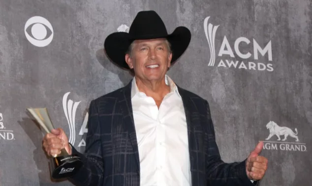 George Strait at the 2014 Academy of Country Music Awards - Arrivals at MGM Grand Garden Arena on April 6^ 2014 in Las Vegas^ NV