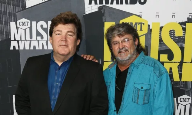 Marty Raybon (L) and Mike McGuire of Shenandoah attend the 2017 CMT Music Awards at the Music City Center on June 7^ 2017 in Nashville^ Tennessee.
