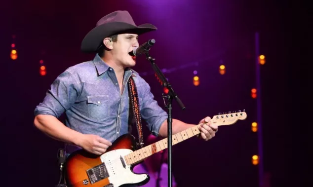Jon Pardi performs onstage during the "All Time High" tour at the Paramount on January 16^ 2016 in Huntington^ New York.