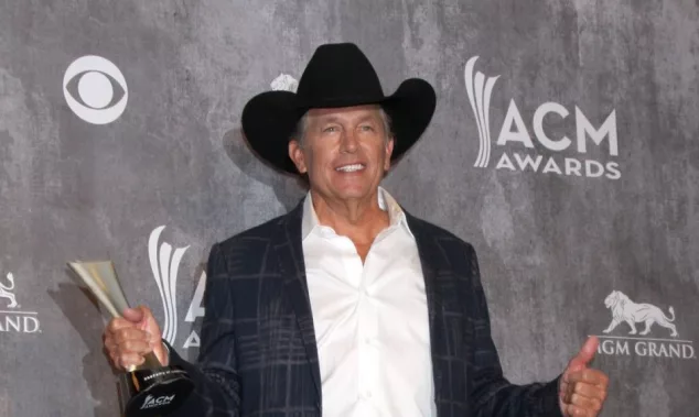 George Strait at the 2014 Academy of Country Music Awards - Arrivals at MGM Grand Garden Arena on April 6^ 2014 in Las Vegas^ NV