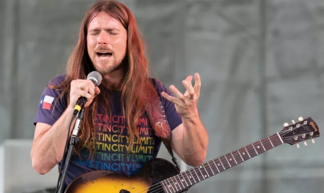 Lukas Nelson performs at The Newport Folk Festival in Rhode Island Newport^ Rhode Island^ USA - July 26^2019