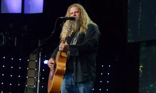 Singer songwriter Jamey Johnson performs at the 2018 Farm Aid. Hartford^ CT - September 22^ 2018