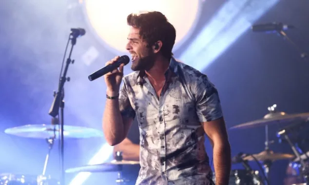 Thomas Rhett performs at the iHeartRadio Album Release Party with Thomas Rhett on September 28^ 2015 at the iHeartRadio Theater in New York City.