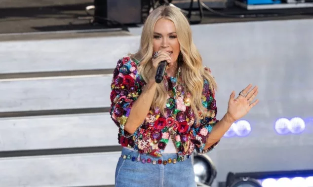 Carrie Underwood performs during GMA concert at Central Park in New York on August 2^ 2024