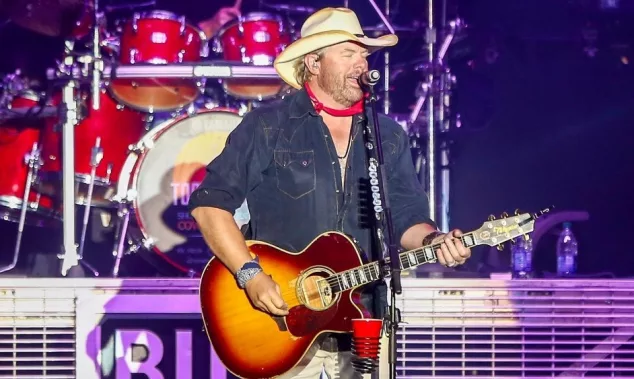 Country singer Toby Keith performs in concert at Country Thunder Arizona on April 8^ 2018 in Florence^ Arizona.