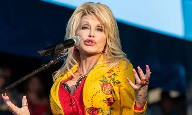 Dolly Parton performs at The Newport Folk Festival in Rhode Island. Newport^ Rhode Island^ USA - July 27^2019