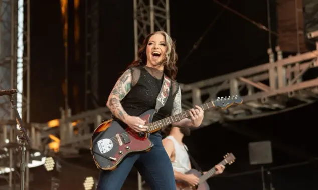 Ashley McBryde performs in concert on April 5^ 2024 in Fort Lauderdale^ Florida. The performance was part of the Tortuga Music Festival.