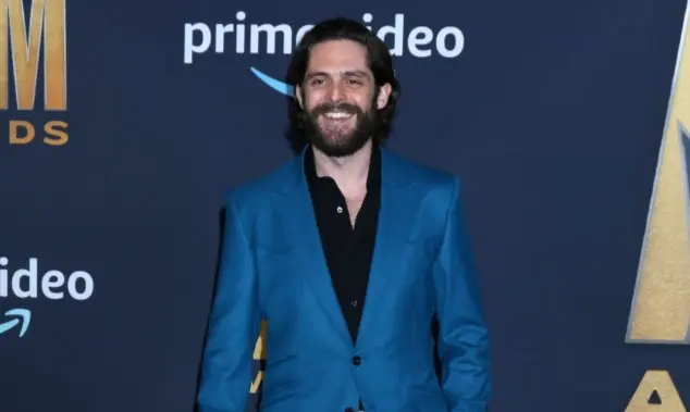 Thomas Rhett at the 2022 Academy of Country Music Awards Arrivals at Allegient Stadium on March 7^ 2022 in Las Vegas^ NV