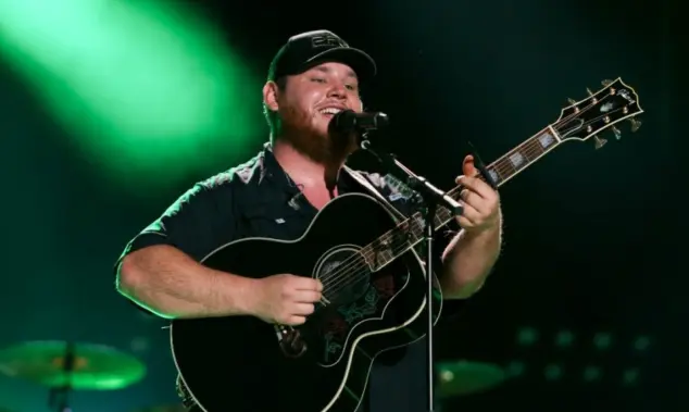 Luke Combs performs at the 2018 CMA Fest at Nissan Stadium on June 9^ 2018 in Nashville^ Tennessee.