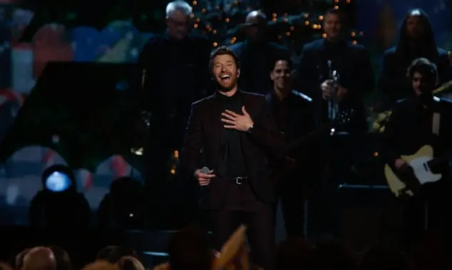 Brett Eldredge performs at the 2014 CMA Country Christmas at the Bridgestone Arena on November 7^ 2014 in Nashville^ Tennessee.