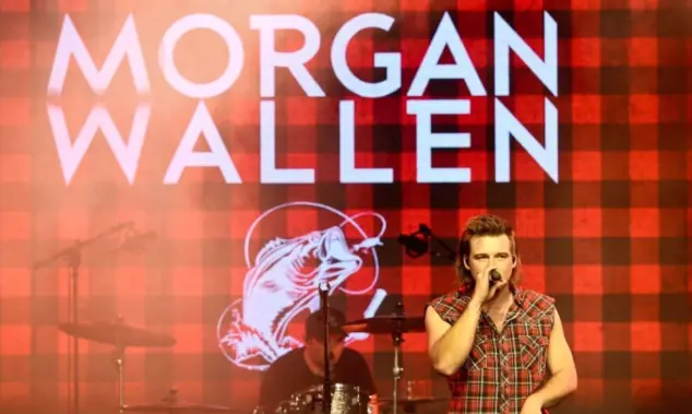 Morgan Wallen performs at CMT's RAMJAM on June 3^ 2019 at TopGolf in Nashville^ Tennessee.