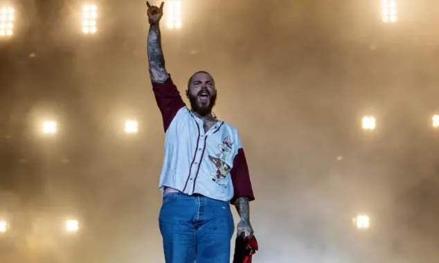 Post Malone at Rock in Rio at the Olympic Park. Rio de Janeiro^ Rio de Janeiro^ Brazil - September 3^ 2022. Singer Post Malone at Rock in Rio at the Olympic Park