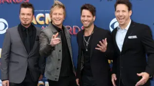 Barry Knox^ Josh McSwain^ Matt Thomas^ Scott Thomas^ Parmalee at the Academy of Country Music Awards 2018 at MGM Grand Garden Arena on April 15^ 2018 in Las Vegas^ NV