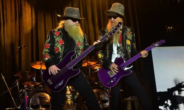 Dusty Hill and Billy Gibbons of ZZ Top at the Harley-Davidson 110th Anniversary Celebration in Milwaukee^ WI^ United States on August 31^ 2013