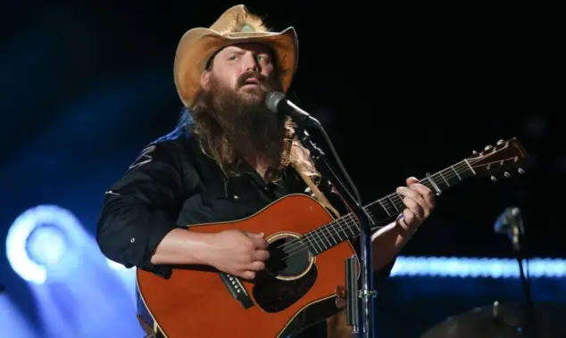 Chris Stapleton performs at the 2018 CMA Fest at Nissan Stadium on June 9^ 2018 in Nashville^ Tennessee.