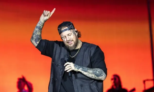 Jelly Roll performs at Tottenham Hotspur Stadium supporting on Post Malone's World Tour London^ UK - September 20^ 2025