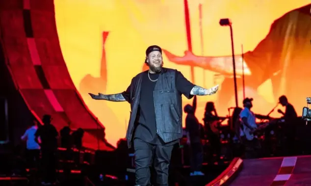 Jelly Roll performs at Tottenham Hotspur Stadium supporting on Post Malone's The BIG ASS World Tour London^ UK - September 20^ 2025