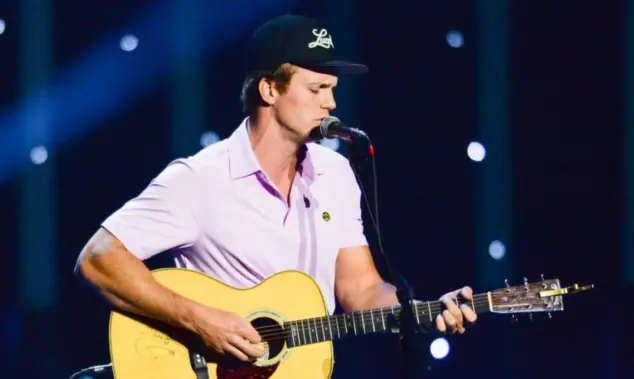 Parker McCollum performs in Hollywood^ Florida on November 14^ 2024. The performance was part of Audacy’s Stars and Strings benefit concert. Hollywood^ Florida - November 14^ 2024