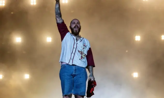 Singer Post Malone at Rock in Rio at the Olympic Park. Rio de Janeiro^ Rio de Janeiro^ Brazil - September 3^ 2022