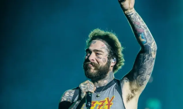 Post Malone performs at Tottenham Hotspur Stadium on his The BIG ASS World Tour London^ UK - September 20^ 2025