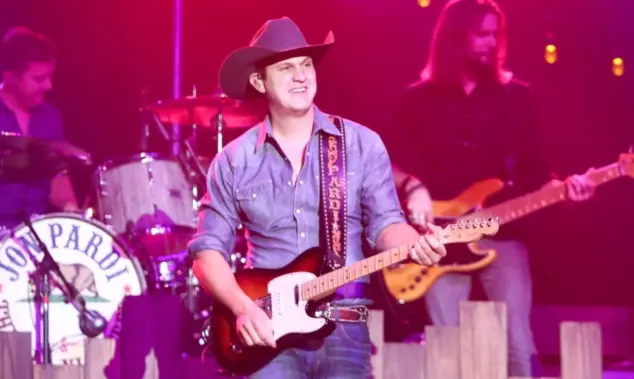 Jon Pardi performs onstage during the "All Time High" tour at the Paramount on January 16^ 2016 in Huntington^ New York.