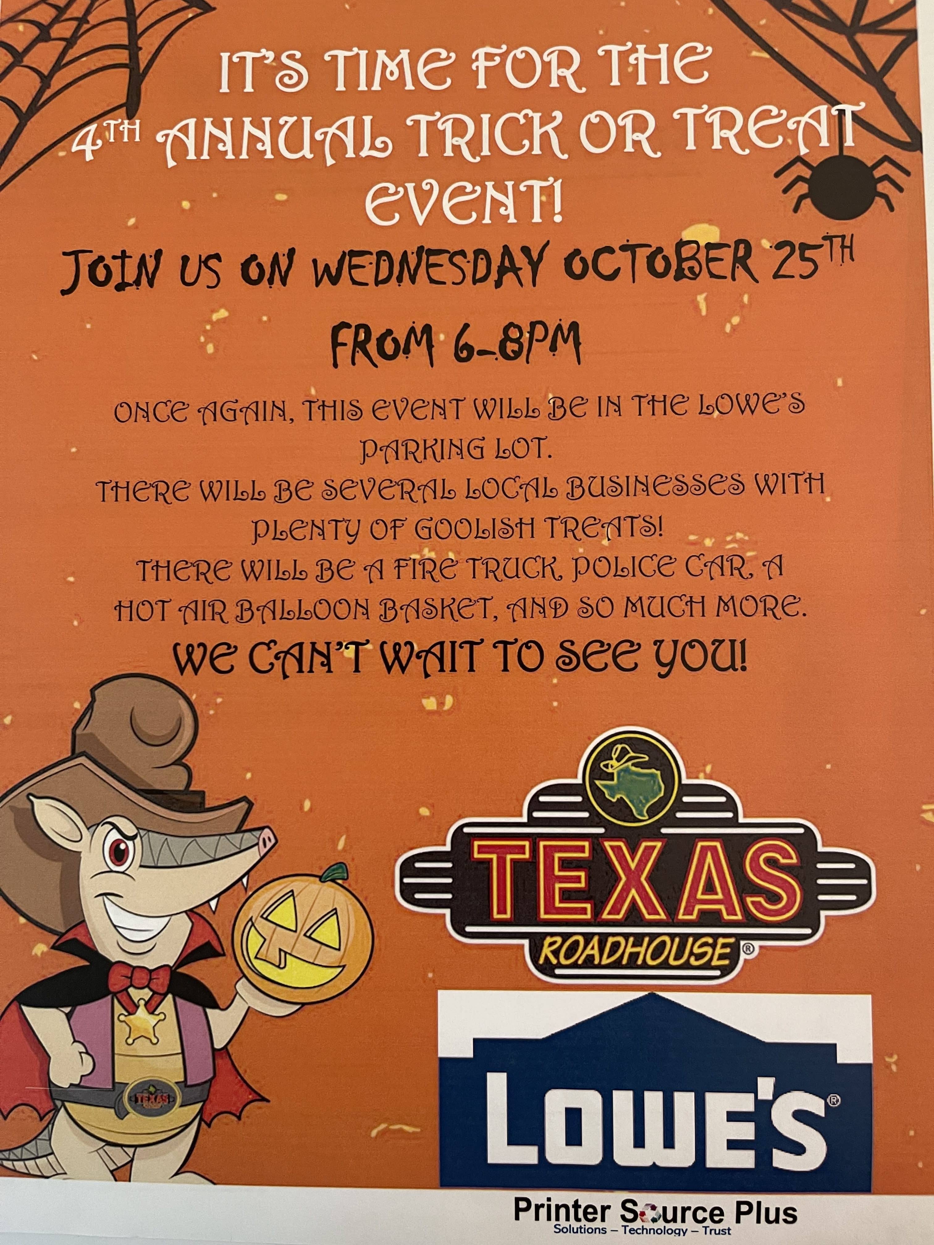 Texas Roadhouse Trunk or Treat K105.3