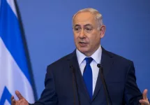Israeli Prime Minister B. Netanyahu during the Trilateral Greece - Cyprus - Israel summit. Thessaloniki^ Greece - June 15^ 2017
