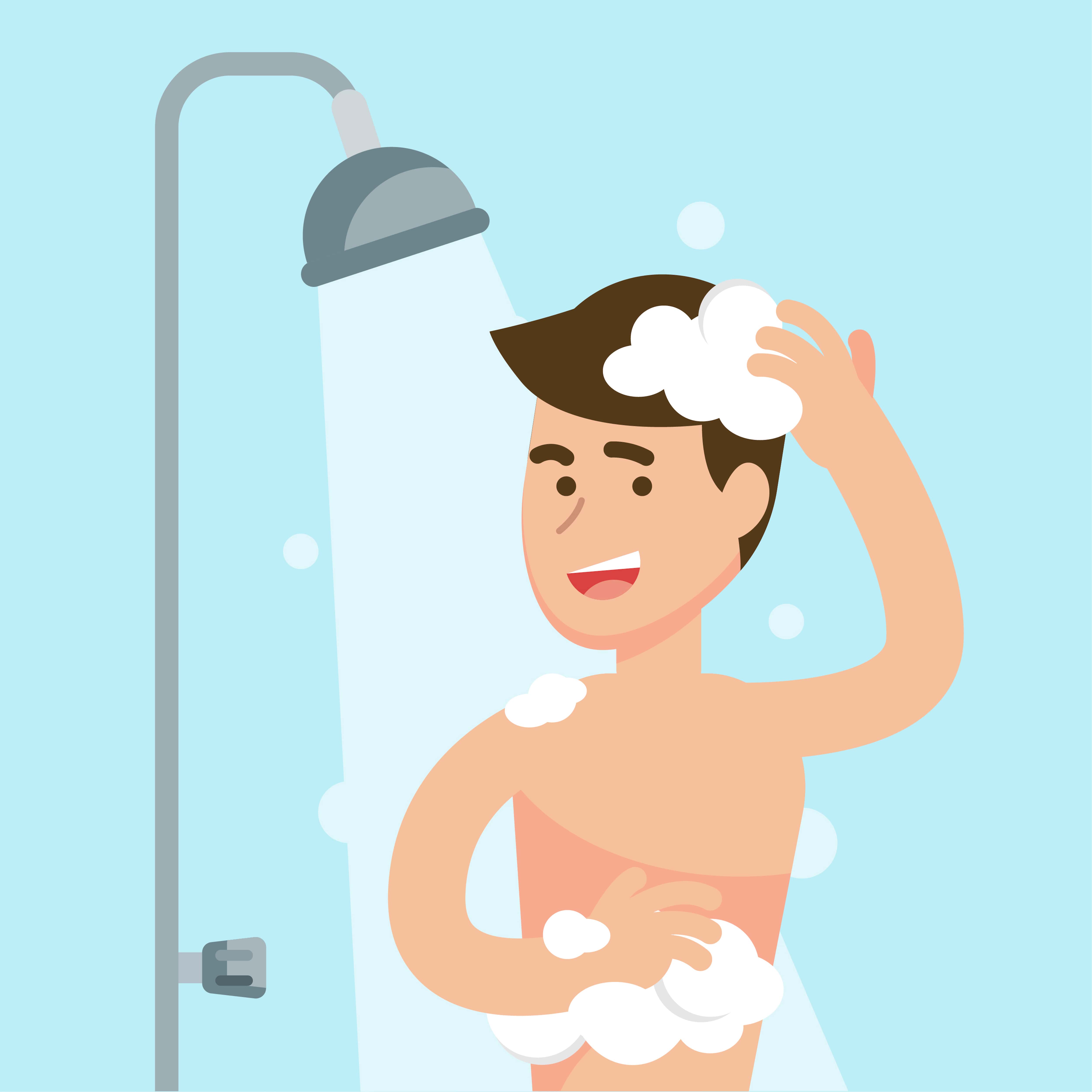 Have s shower. Человек под душем. Мужчина моется. Человек в душе вектор.