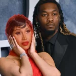 Cardi B and Offset at the 2023 Vanity Fair Oscar Party at the Wallis Annenberg Center