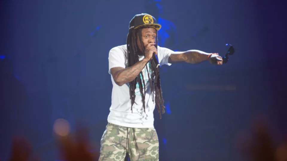 Rapper Lil Wayne performs in concert on August 28^ 2013 in Sacramento^ California.