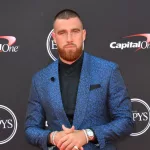 Travis Kelce at the 2018 ESPY Awards at the Microsoft Theatre LA Live. LOS ANGELES^ CA - July 18^ 2018