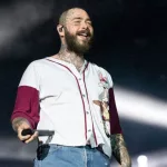 Rio de Janeiro^ Rio de Singer Post Malone at Rock in Rio at the Olympic Park.Janeiro^ Brazil - September 3^ 2022