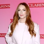 Lindsay Lohan at the Clarins New Product Launch Party on the Private Residence on March 15^ 2024 in Los Angeles^ CA