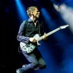 Muse frontman Matt Bellamy perform in concert at Rome stage on July 18^ 2015 in Rome^ Italy.