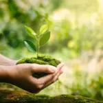 hand-holdig-plant-growing-on-green-background-with-sunshine-5