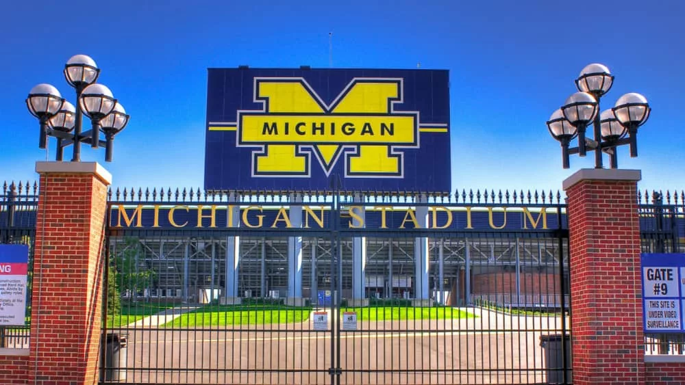 University of Michigan stadium scoreboard; Ann Arbor^ Michigan/USA - June 2009.